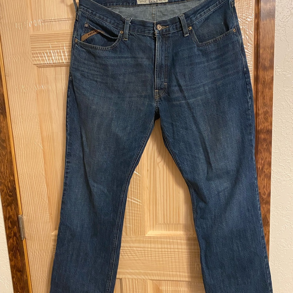Ariat Men's Dark Blue Relaxed Boot cut Jeans